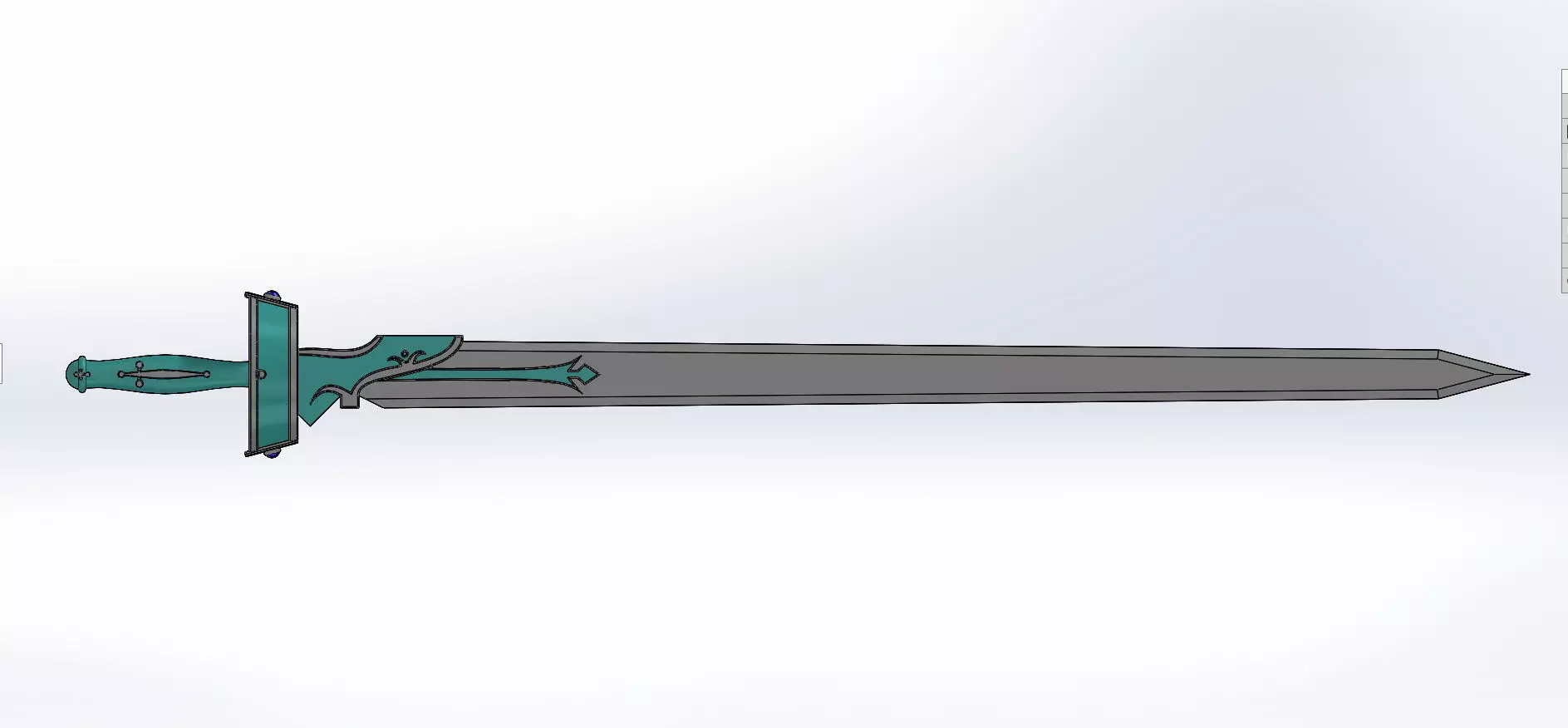 Asunas Rapier SAO 1 to 1 3D print model 3D print model_0