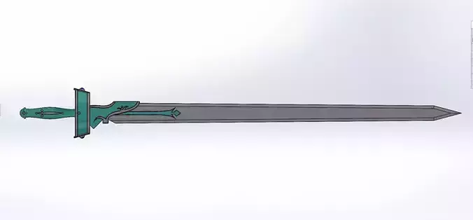 Asunas Rapier SAO 1 to 1 3D print model 3D print model