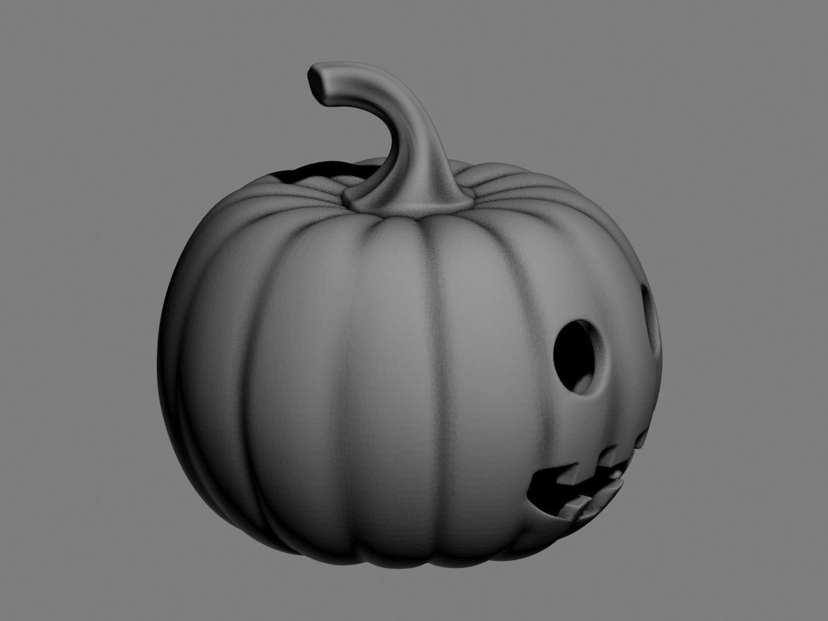 halloween pumpkin 03 3D print model_6