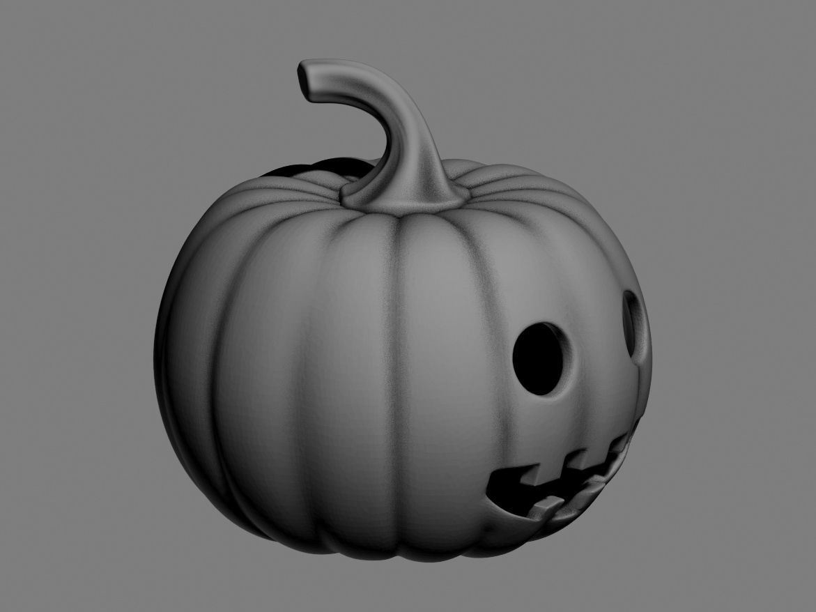 halloween pumpkin 03 3D print model_5
