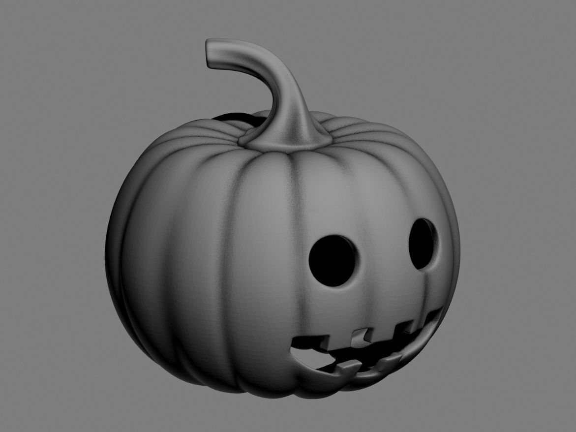 halloween pumpkin 03 3D print model_3