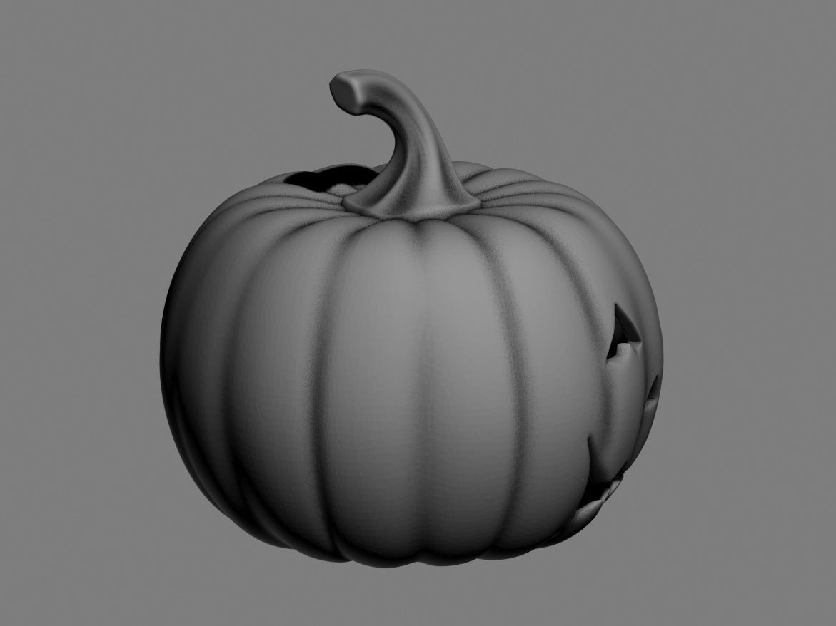 halloween pumpkin 02 3D print model_8
