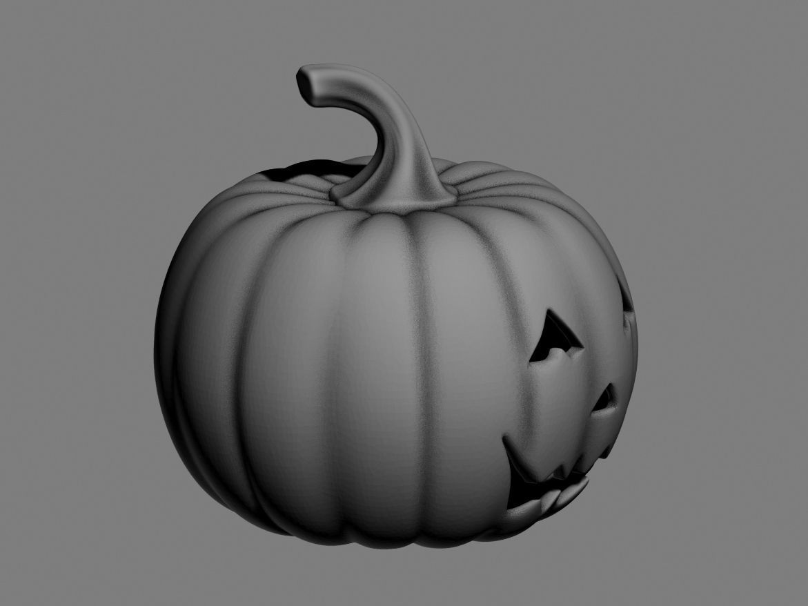 halloween pumpkin 02 3D print model_6