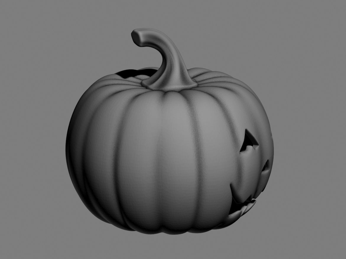 halloween pumpkin 02 3D print model_7