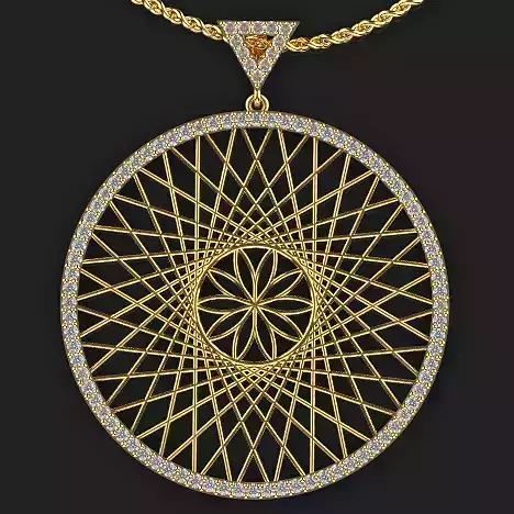 Ultra vision Circle pendant