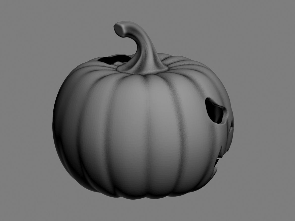 halloween pumpkin 04 3D print model_8