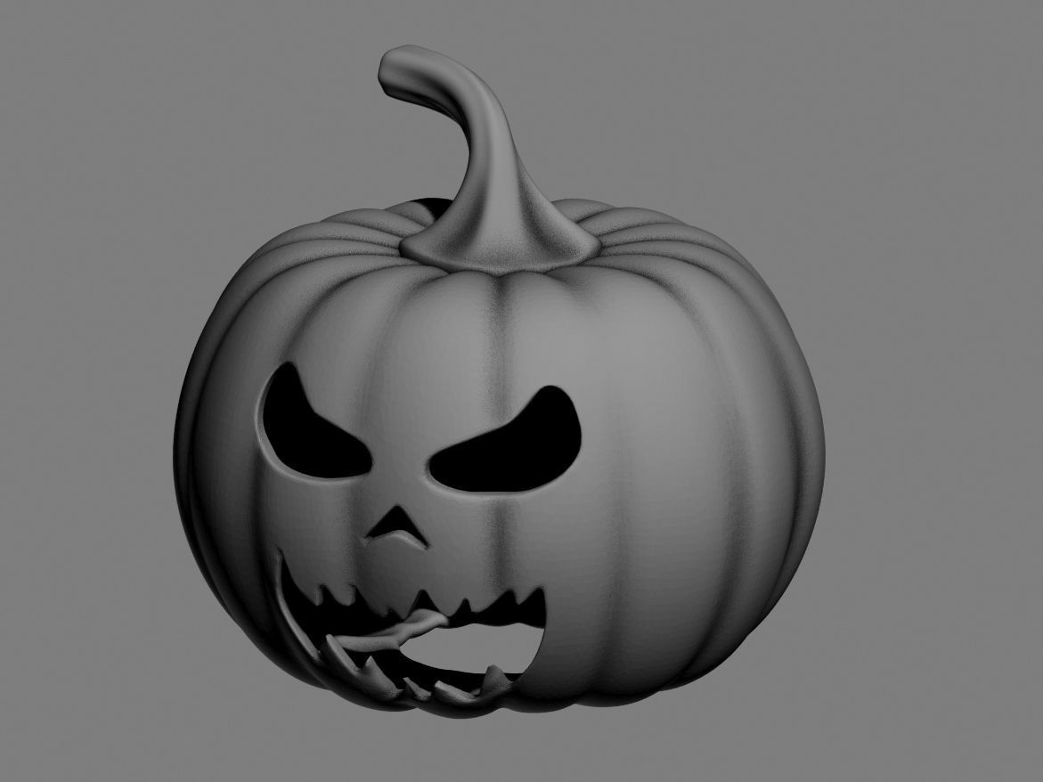 halloween pumpkin 04 3D print model_37