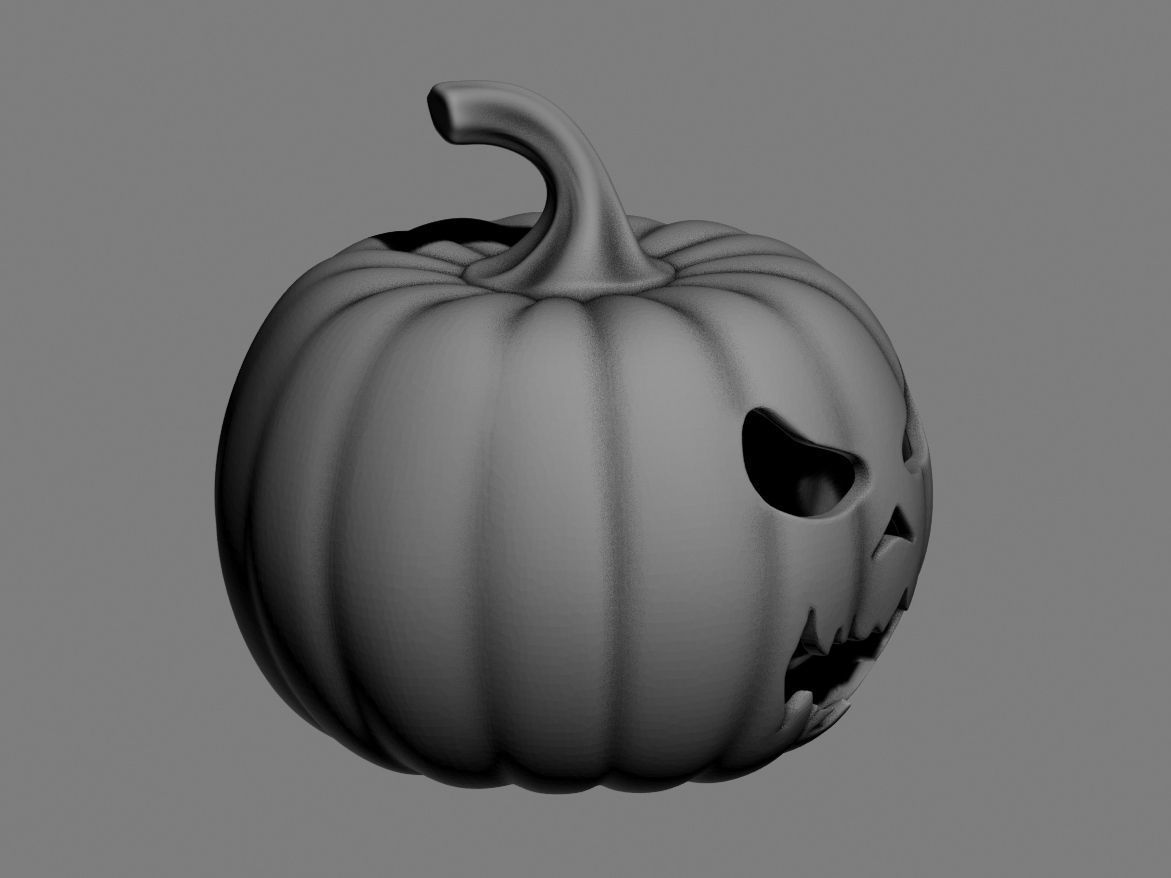 halloween pumpkin 04 3D print model_6