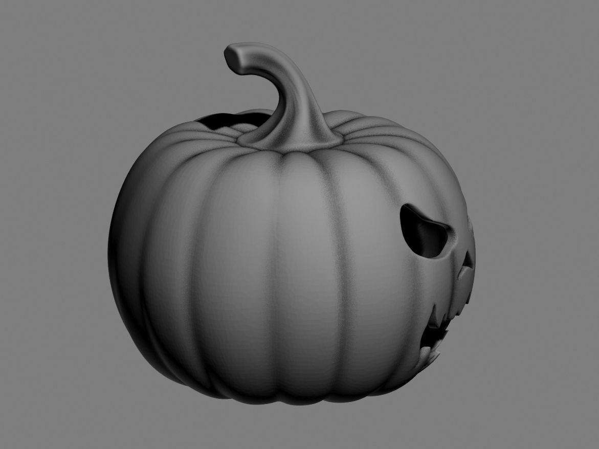 halloween pumpkin 04 3D print model_7
