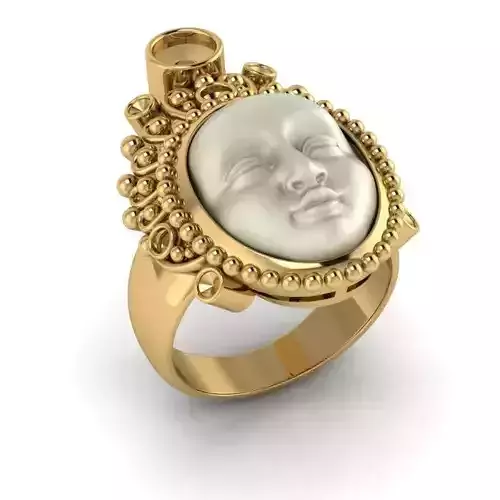 RING FACE ANGEL N - 166 3D print model
