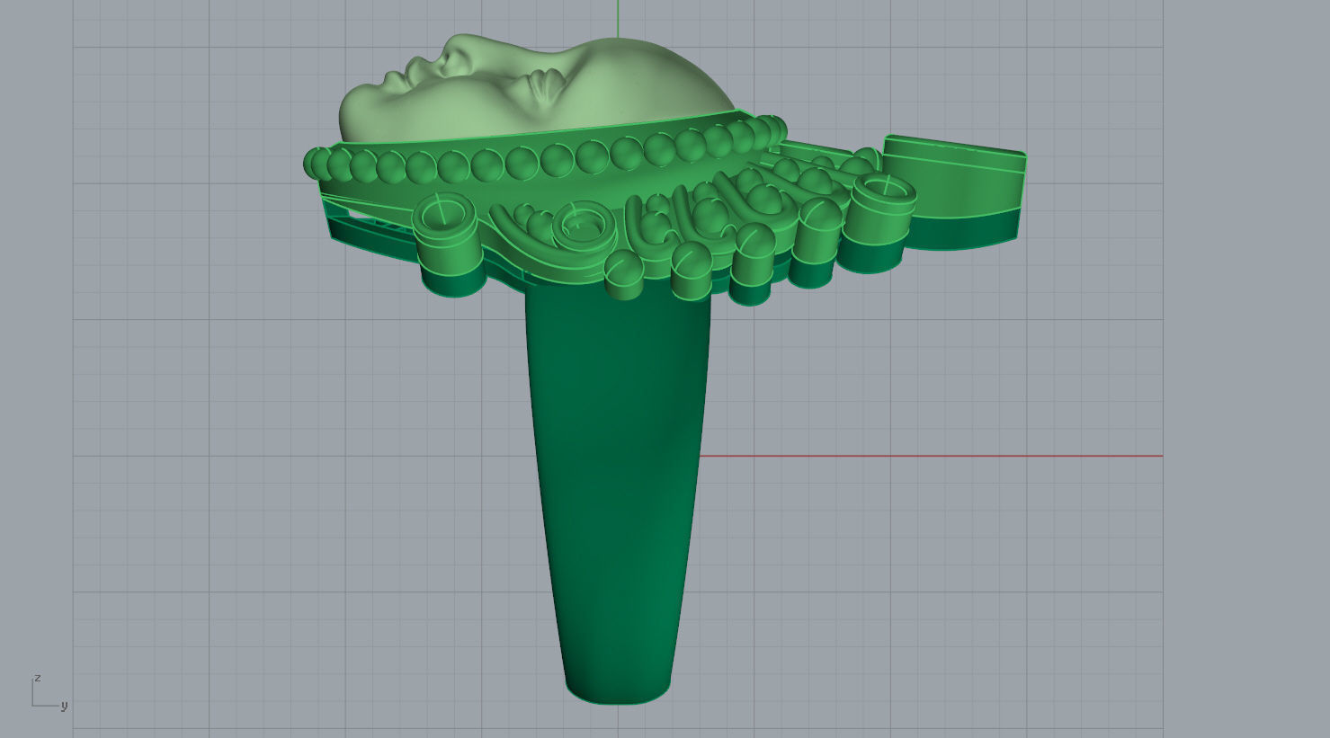 RING FACE ANGEL N - 166 3D print model_15