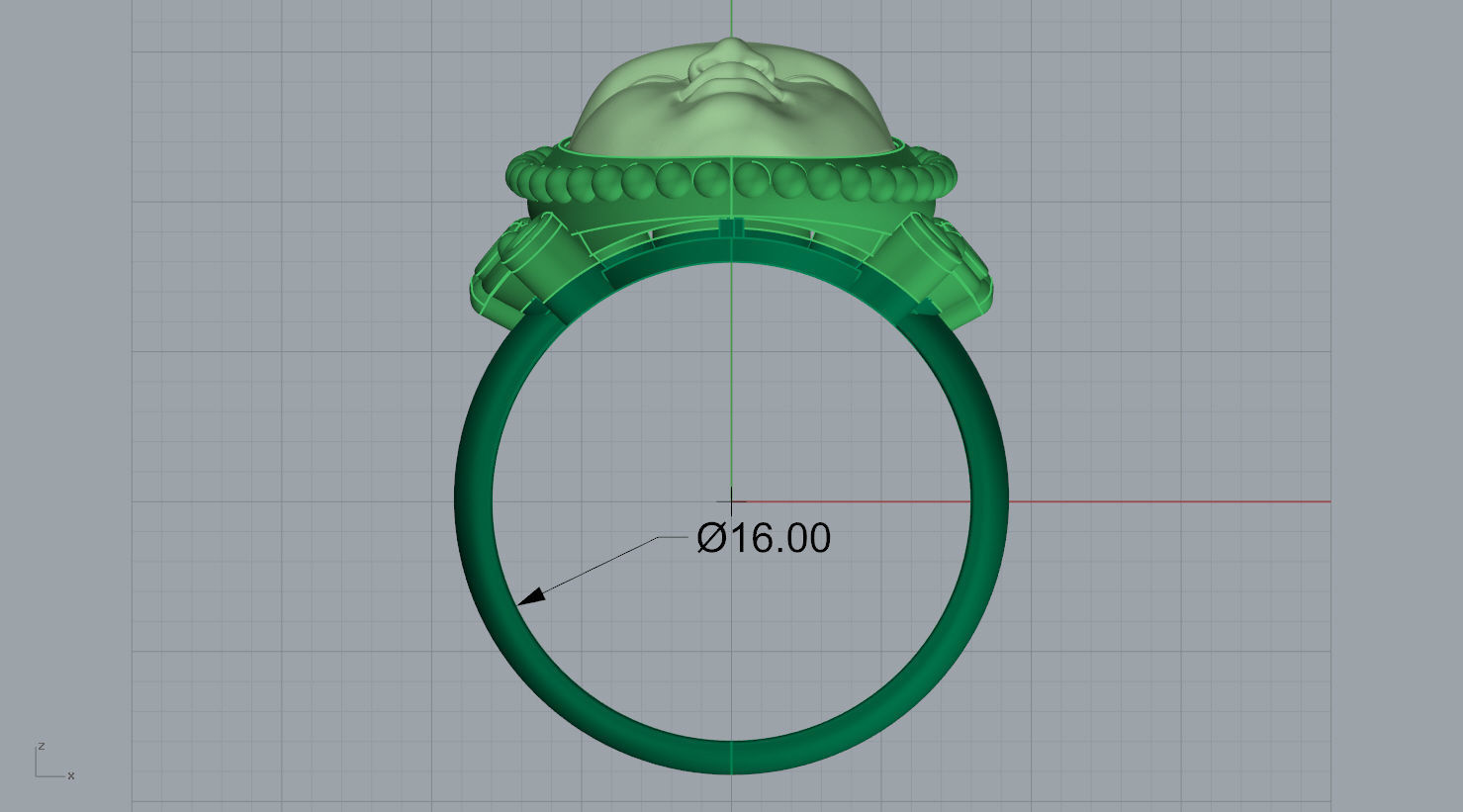 RING FACE ANGEL N - 166 3D print model_14