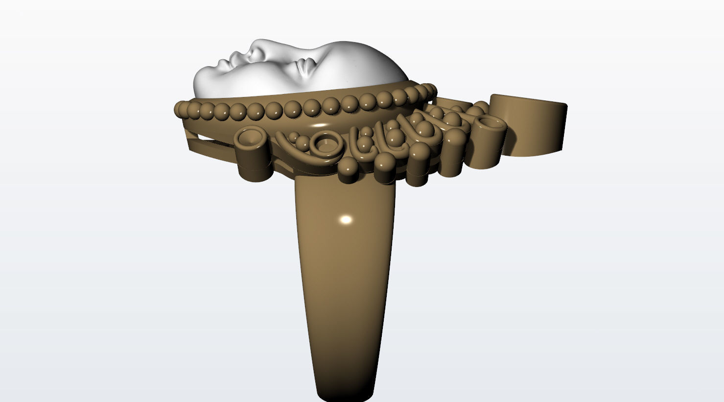 RING FACE ANGEL N - 166 3D print model_13