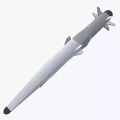 Zircon 3M22 Missile Low-poly 3D model