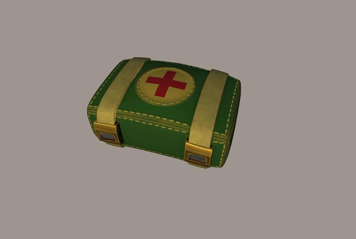 Medic kit Low-poly 3D model_14