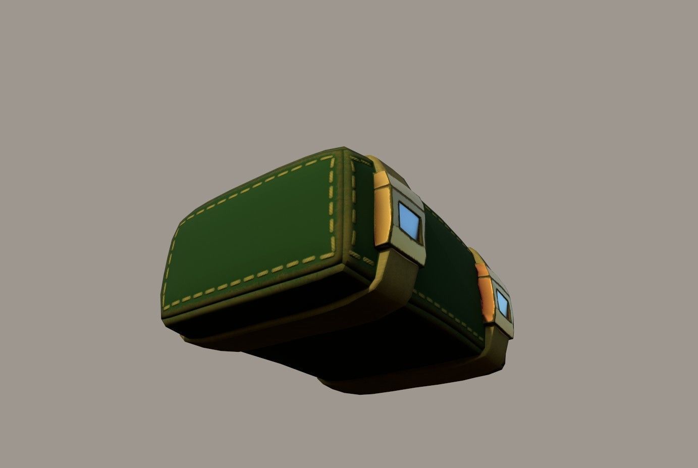 Medic kit Low-poly 3D model_4