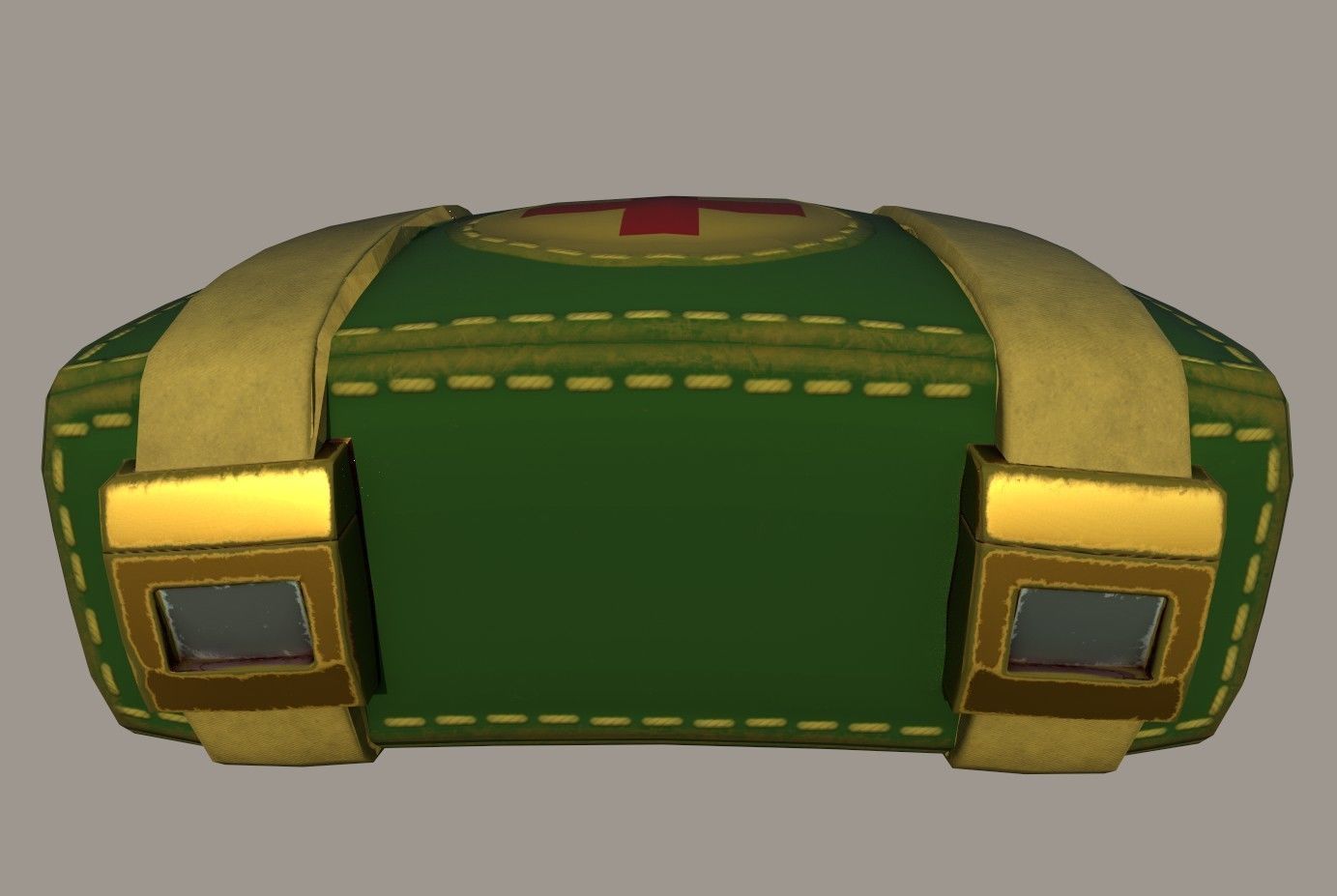 Medic kit Low-poly 3D model_17