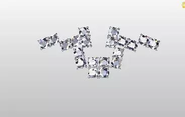 earrings group of diamonds Free 3D model