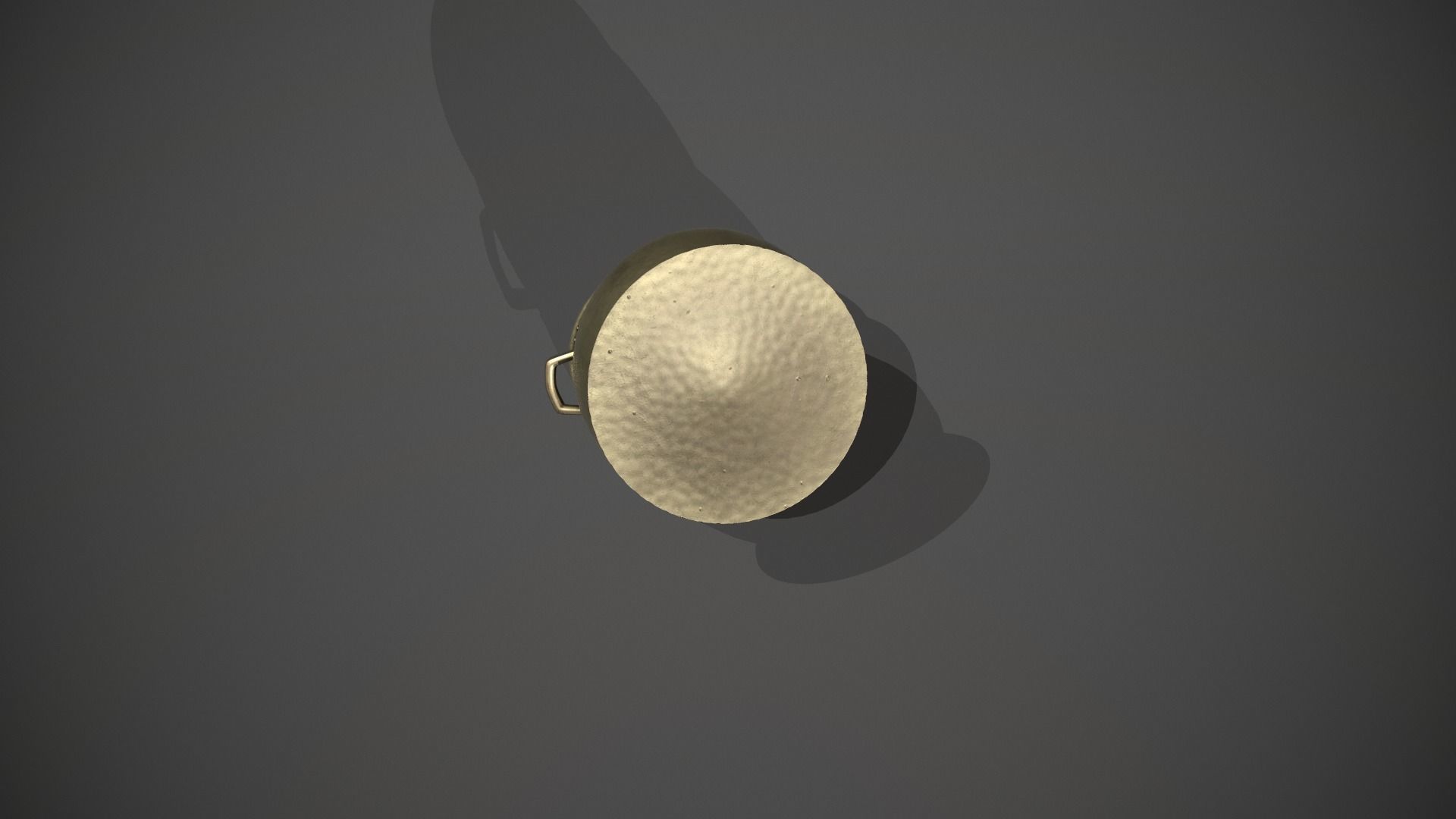 Brass Coal Scuttle - Coal Bucket Low-poly 3D model_14