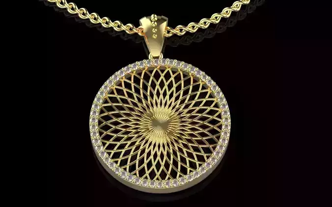 Ultra vision Circle pendant