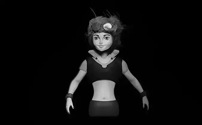 My Study work stylish female characters 3d Software use Zbrush