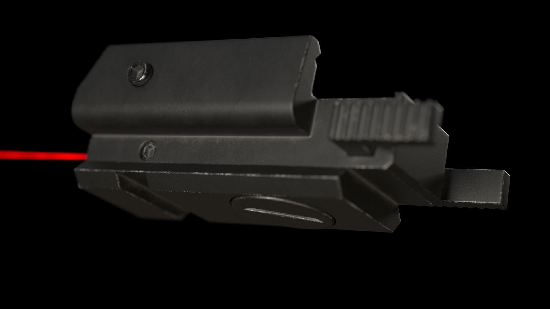 Tactical Red Dot Laser Sight 3D model_4
