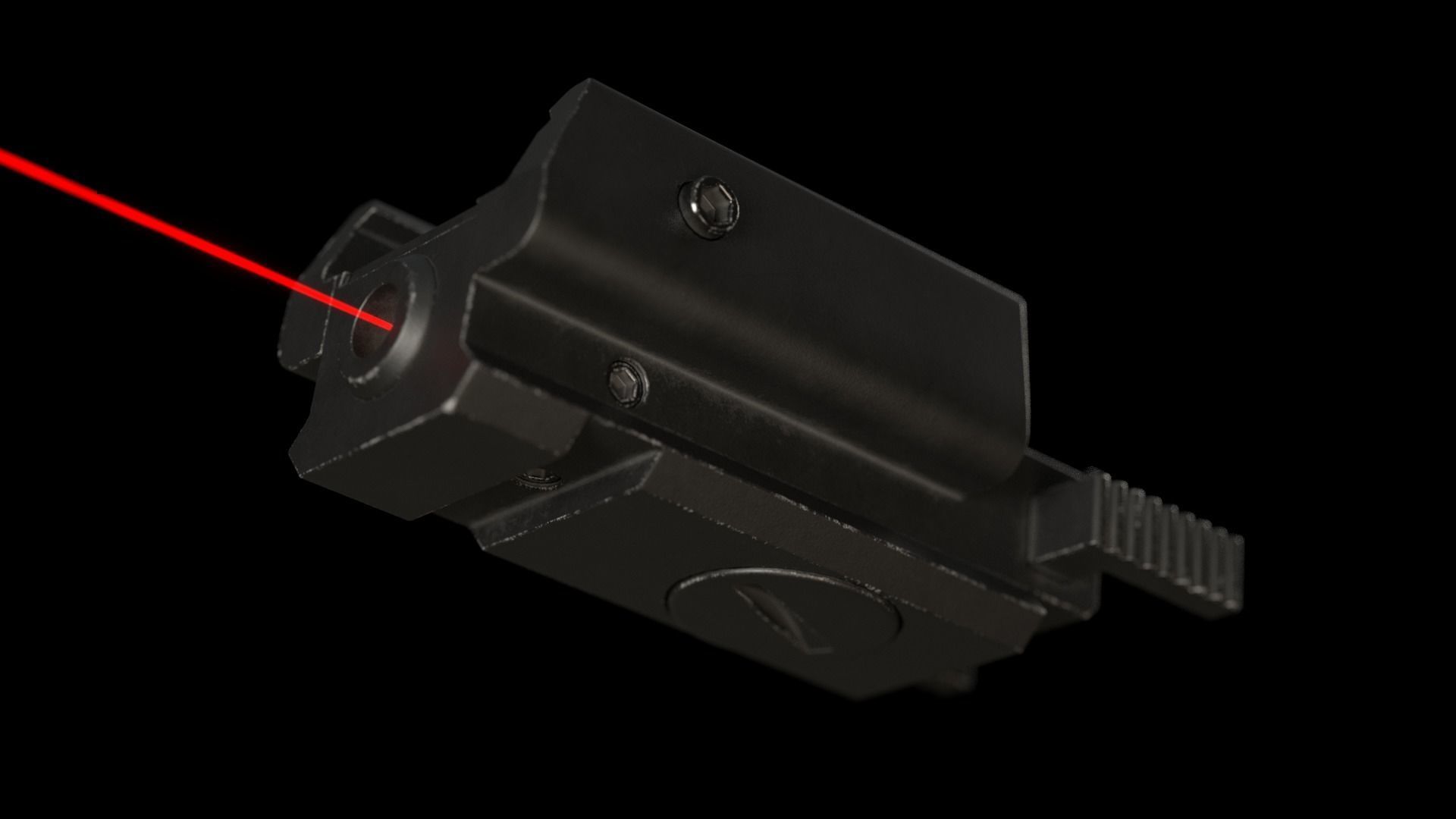 Tactical Red Dot Laser Sight 3D model_7