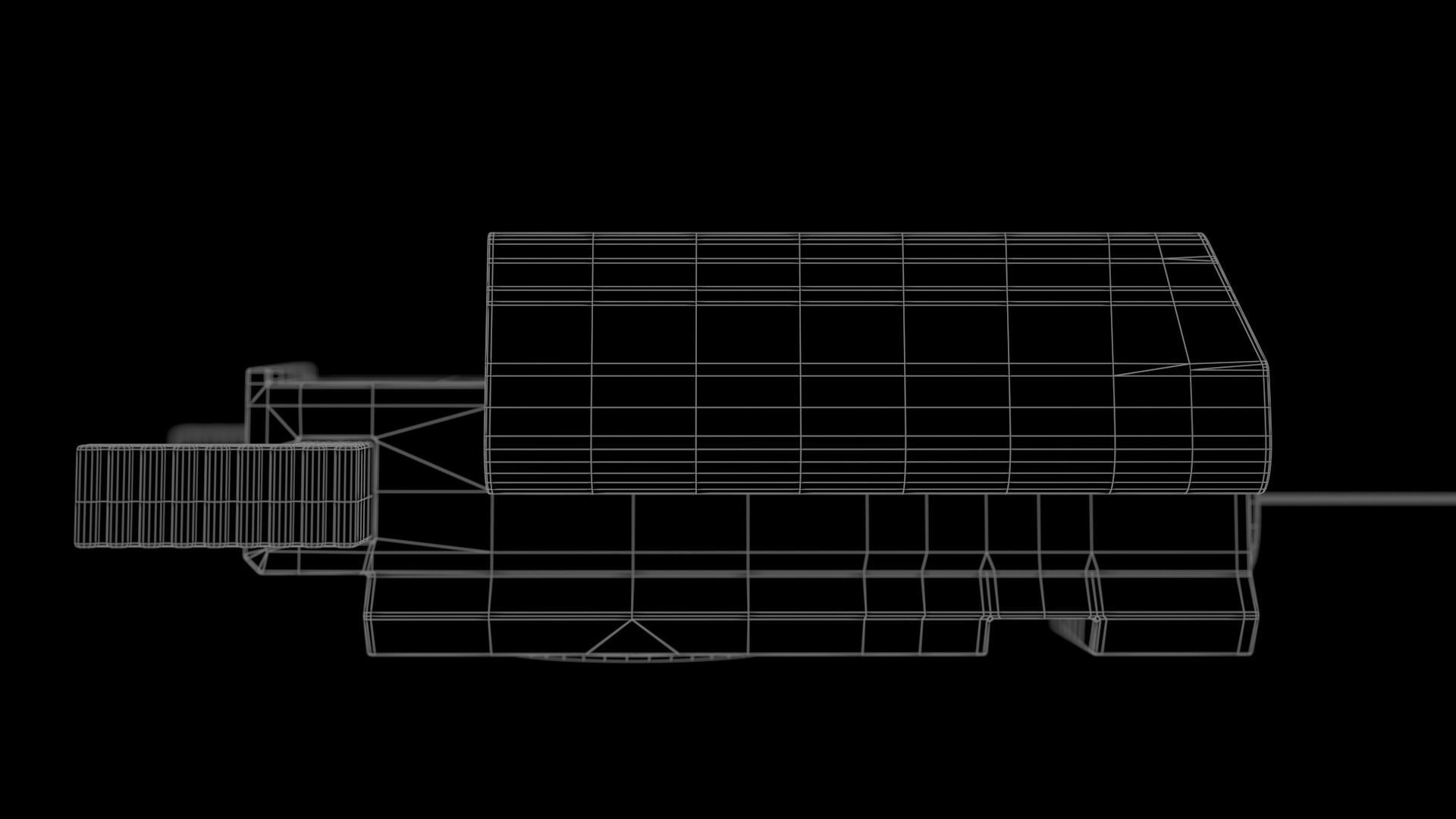 Tactical Red Dot Laser Sight 3D model_13