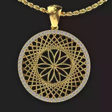 Ultra vision Circle pendant