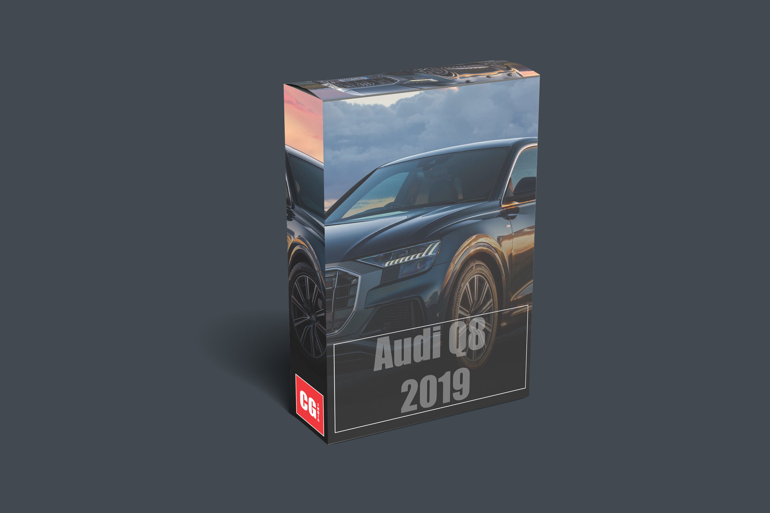 Audi Q8 2019  Low-poly 3D model_1