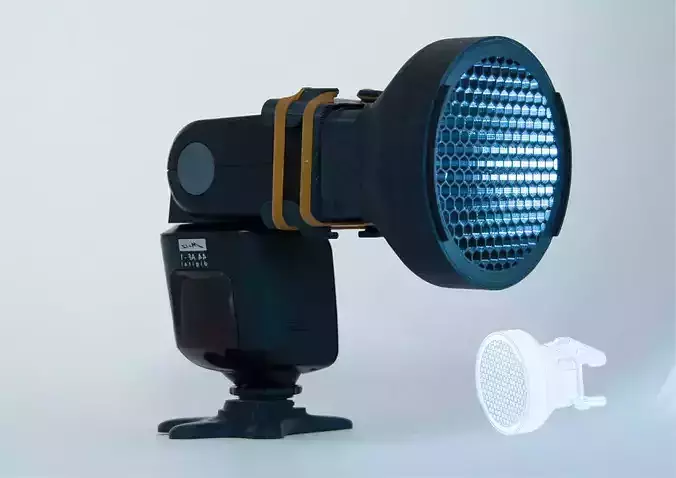 Adaptable Flash Grid for cameras 3D print model