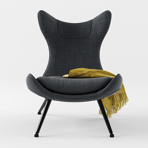 JYSK DAMSHOLTE armchair 3D model 7