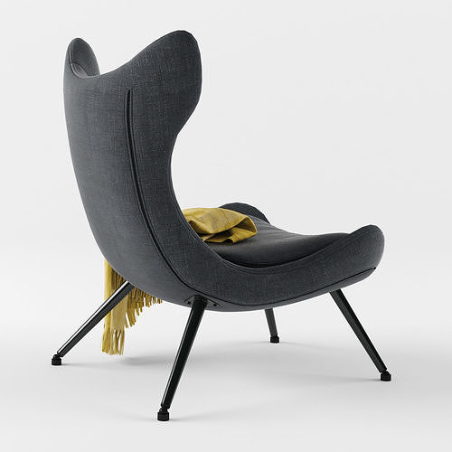 JYSK DAMSHOLTE armchair 3D model 4