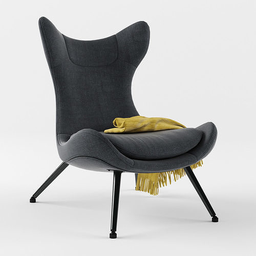 JYSK DAMSHOLTE armchair 3D model 6