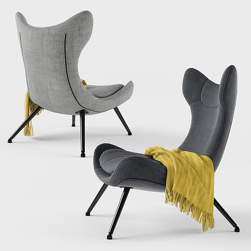 JYSK DAMSHOLTE armchair 3D model 2