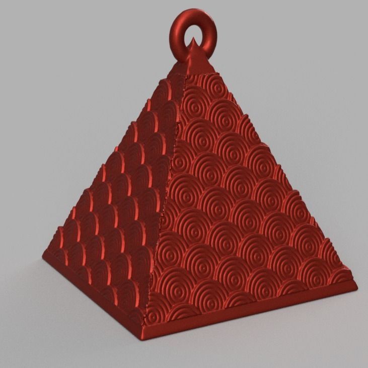 boule de noel triange X75 3d print 3D print model_47