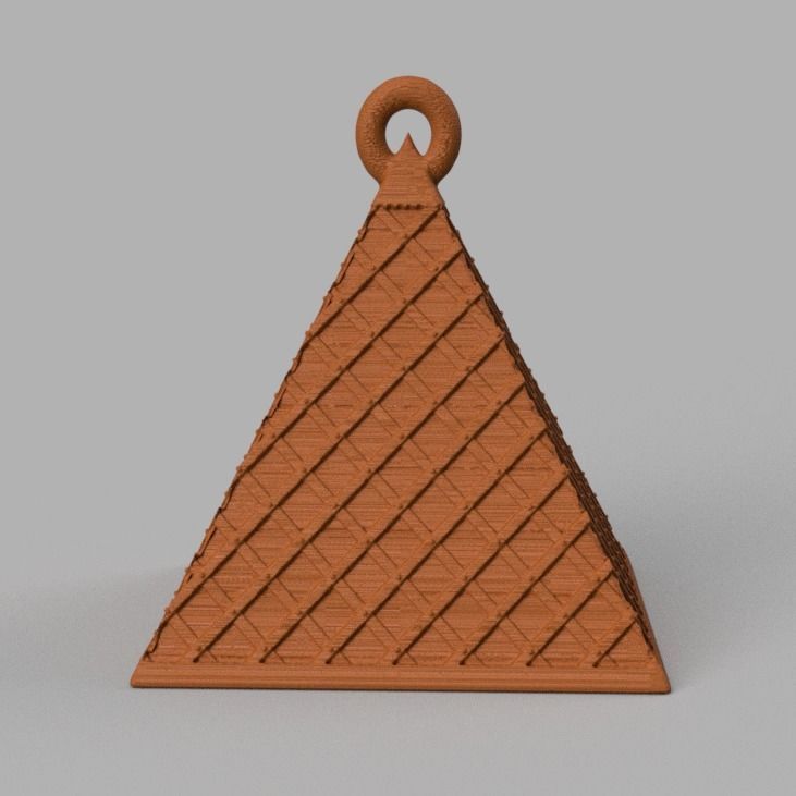 boule de noel triange X75 3d print 3D print model_75