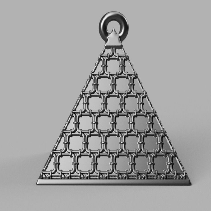 boule de noel triange X75 3d print 3D print model_43