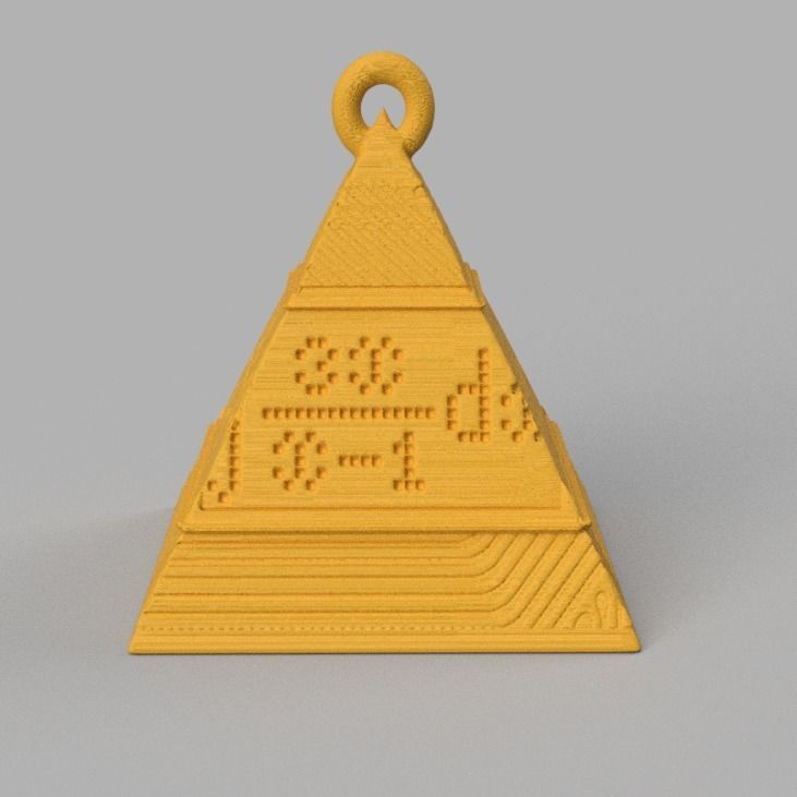 boule de noel triange X75 3d print 3D print model_20