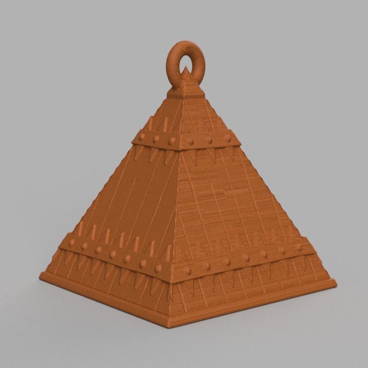 boule de noel triange X75 3d print 3D print model_74