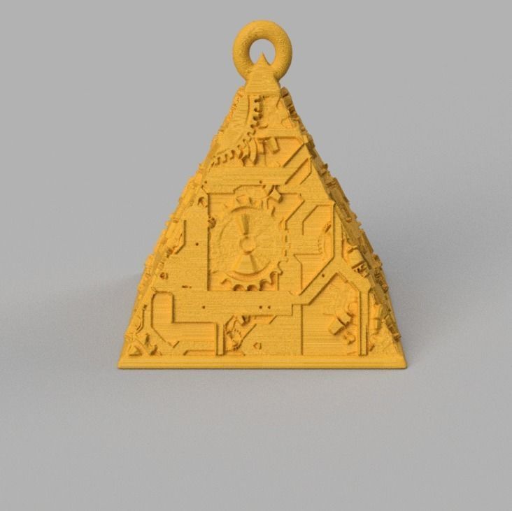 boule de noel triange X75 3d print 3D print model_11