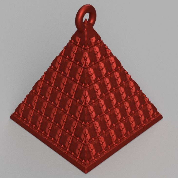 boule de noel triange X75 3d print 3D print model_50