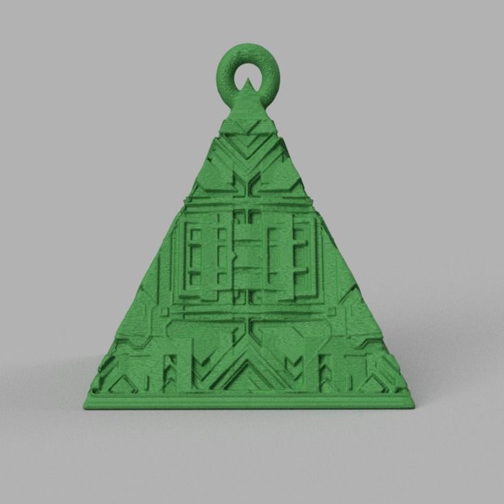 boule de noel triange X75 3d print 3D print model_22