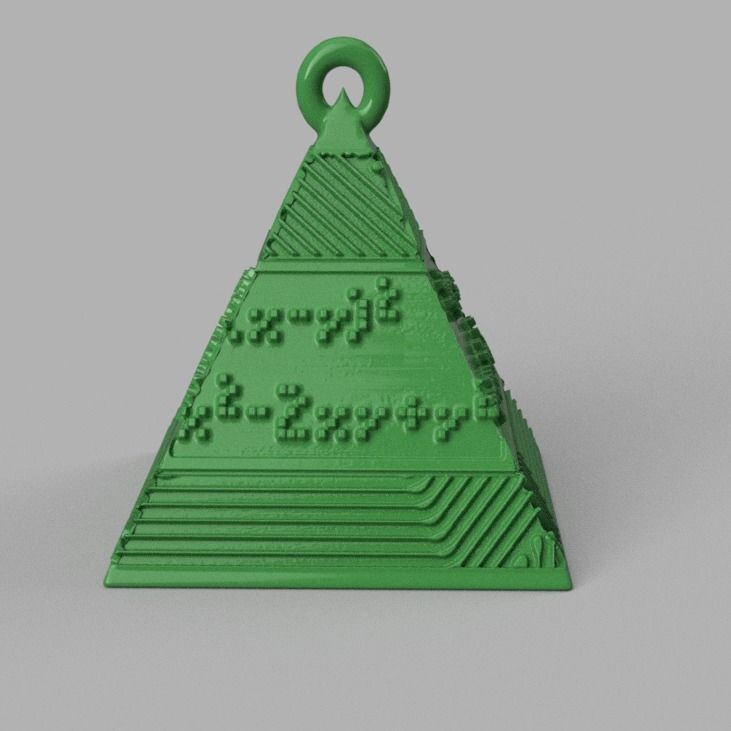 boule de noel triange X75 3d print 3D print model_14