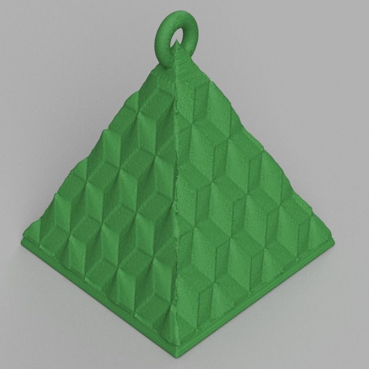 boule de noel triange X75 3d print 3D print model_34