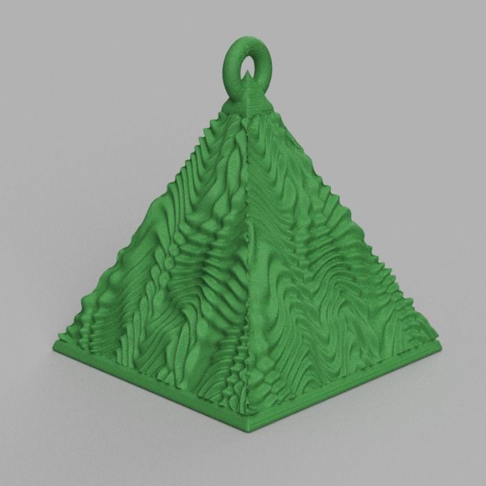 boule de noel triange X75 3d print 3D print model_28