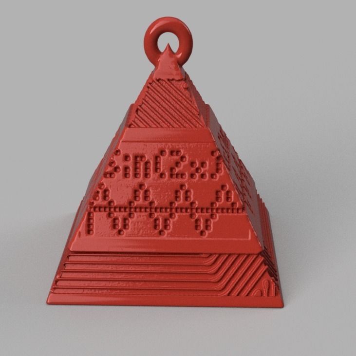 boule de noel triange X75 3d print 3D print model_12