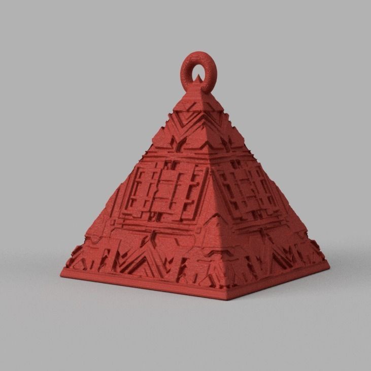 boule de noel triange X75 3d print 3D print model_23