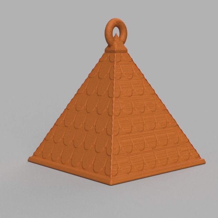 boule de noel triange X75 3d print 3D print model_70