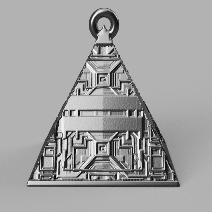 boule de noel triange X75 3d print 3D print model_4